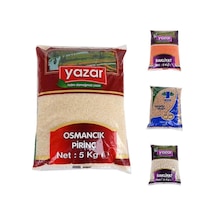 Yazar Kuru Gıda Seti 5kg Osmancık+5kg Kırmızı Mercimek+5kg Nohut+5kg Fasulye 20kg