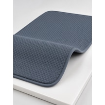 Bulaşık Kurutma Matı Geniş Yüzeyli Mikrofiber Tezgâh Koruyucu Kurutma Matı - Lisinya Gri