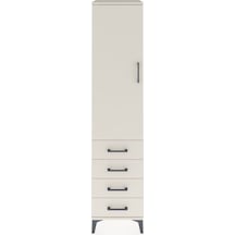 Hyperion Dolap Tek Raflı 4 Çekmeceli Tek Askılı 44x44x195 Aytaşı-aytaşı Aytası