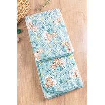 Figürlü Peluş Kız/Erkek Bebek Battaniye Yeşil