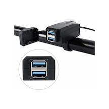2 Usb Portlu Şarj Soketi Adaptörü Hızlı Şarj 3.0 12-24v Usb Cep Telefonu Güç Şarj Cihazı Anahtarl Diğer