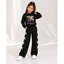 Kokoş Bebe Manifest Fiyonk Detaylı Kız Çocuk Takım - 5/10 Yaş - 31917 Siyah
