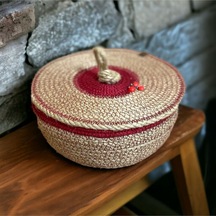 Hasır Sepet,jüt Sepet,%100 Doğal Hasır Sepet,çok Amaçlı Dekoratif Hasır Sepet, Karpuz Sepet