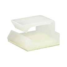 Wcl1206 Kablo Sabitleme Kelepçesi Klipsi Yapışkanlı Duvar Kablo Tutucu 16 x 15.7 x 10 MM Beyaz 10 Adet