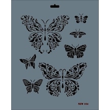 Mey İthalat Rich New Seri N-104 Stencil 35x25 Cm