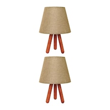 2'li Krem Tripod Abajur Diğer