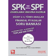 Spk Finansal Piyasalar Soru Bankası Adalet Hazar . Şenol Babuşcu