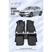 Otocraft Bmw 3 Serisi G20 2019-2026 Araca Özel Deluxrider Lüks Havuzlu Paspas Tam Set 3 Parça