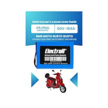 Rmg Moto Gusto Gusto Batarya Standart Kapasite Lifepo4 60v 18ah Elektrikli Motosiklet Bataryası