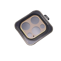 Apple Uyumlu iPhone 12 Pro Max Zore Kamera Koruyucu-Gold Gold