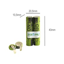 Propil 2.4v Aaa Ni-mh 1000mah Traş Makinası Pili İnce Pilli