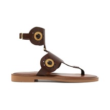 148 Brown Sandalet Kadın 21075 Myconian 2025 Greek Sandal Kahverengi