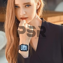 Apple Watch Uyumlu Hasır Kordon Örgü Tasarımlı, Ayarlanabilir Hafif Ve Konforlu Hasır Akıllı Saat Kayışı Çok Renkli