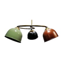 Mylights Renkli Metal Sarkıt Avize Üçlü Avize