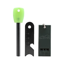 Survive Magnezyum Çubuğu Ateş Başlatıcı Çakmak Taşı Belirtilmemiş