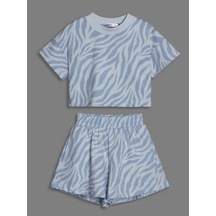 Laretto Kız Çocuk Yazlık Takımı 446051461 Mavi