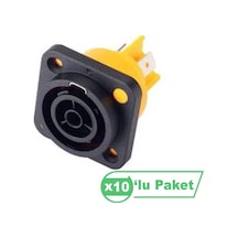 Losen Ld4043-f Powercon Wp Soket Konnektör 10 Lu Paket