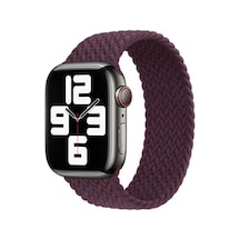 Apple Watch 38mm Uyumlu Hasır Xsmall Kordon Krd-32 - Koyu Mor - T17544