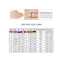 Moda Safir Ay Çift Yüzükler Kadınlar İçin Zincir Yuvarlak Elmas Ayar 925 Gümüş Sevgililer Günü Parti Hediye Takı Ayarlanabilir Yüzük