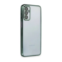 Samsung Galaxy M23 Uyumlu Kılıf Lensli Silikon - Yeşil