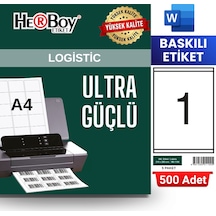 Herboy Hb-1100 210 X 280 Mm A4 Baskılı Laser Etiket 500 Adet
