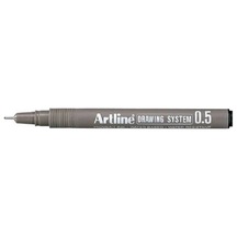 Artlıne 0.5 Mm Siyah Çizim Kalemi Drawing System 235 Suya Dayanıklı Siyah Renk 12'li Paket