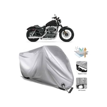 Sportster 1200 Nightster Motor Brandası (Kilit Uyumlu (457237776)-Arka Çanta Uyumlu Branda-Tokalı