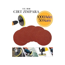 1000 Adet 115 Mm Cırt Zımpara Kağıdı 50 Kum Avuç Taşlama Spiral Uyumlu Velcro Deliksiz Cırtlı Zımpara