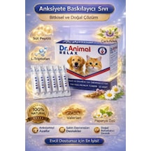 Dr. Animal Relax Kedi Köpek Stres Giderici Korku Ve Anksiyete Karşıtı 20 Pipet