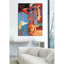 Nude Soyut El Yapımı Yağlı Boya Tablo 74x97cm