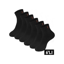 Just Inner Erkek 6 Lı Viskon Çorap Kışlık Termal Patik Esnek Ve Konforlu 12200 Siyah