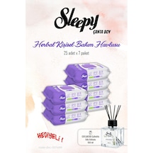 Sleepy Herbal Bakım Havlusu Natural 25'li 7 Paket ve Rosıe Koku Tekli