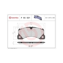 Porsche Cayenne On Fren Balatasi 3.0 2009-2023 Brembo P65021