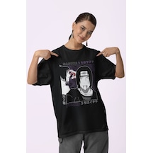 Sevbano Tasarım Sasuke Itachi Uchiha Baskılı Unisex Oversize Naruto Anime Siyah