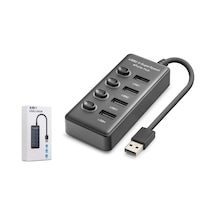 Hadron Hdx7048 Usb Hub 2.0 480mbps 4x Usb-a 4 Port Switch Li Çoklayıcı Siyah Kdo