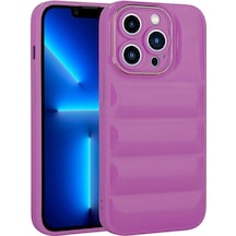 More Tr Apple Uyumlu iPhone 13 Pro Uyumlu Kamera Korumalı Parlak Aihttg'li Mtr Galya Kılıf-mor