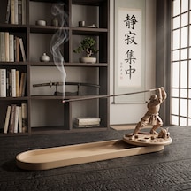 Samurai Spirit Çubuk Tütsülük Bej Tütsü Hediyeli