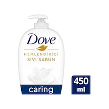 3 Adet Dove Nemlendirici Sıvı Sabun Caring 1/4 Nemlendirici Krem Etkili 450 Ml Diğer