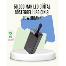 Yüksek Kapasiteli 50.000 Mah Powerbank Type-c Lightning Ve Micro Usb Uyumlu Çoklu Cihaz Şarj Özellikli Belirtilmemiş