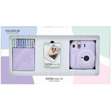 Fujifilm Instax Mini 12 Fotoğraf Makinesi + 10'lu Film + Mandal Lila