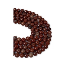 8 Mm Kırmızı Jasper Taşı Dizi Altın