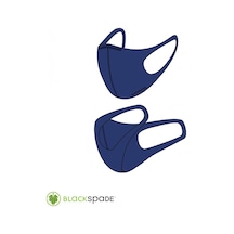 BLACKSPADE Unisex Koruyucu Maske Lacivert L