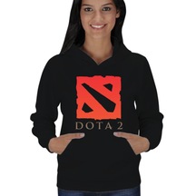 Dota 2 Logo Kadın Kapşonlu