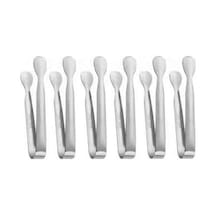 304 Çelik 6 Adet Mini Silver 11 Cm. Buz Ve Şeker Maşası Cin624by-6