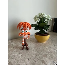 Anxiety Inside Out Eğlenceli Turuncu Saçlı Biblo