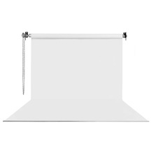 Hs Stüdyo Teknik 270x580cm Beyaz Fon Perde Seti Ve Askısı
