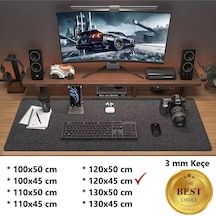 Mouse Pad Masa Üstü Koruyucu 3mm Keçe Klavye Pc Notebook Altı