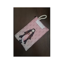 Owl Bag Nezuko Fon Desenli Kalemlik Cüzdan Diğer