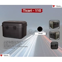 Tien 110 Litre Ticari Kurye Motosiklet Arka Çantası Siyah