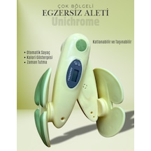 İç Bacak Egzersiz Aleti Kegel Pelvik Kas Cihazı Kalça Kol Sıkılaştırıcı Sayaçlı Kalori Ölçer Sarı